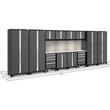 NewAge Products Bold 3.0 Gray 14 Piece Set, Garage Cabinets