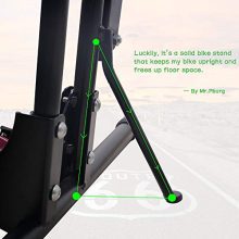 Dinsam Top Vertical Bike Stand, Indoor Bike Rack - Fits Nearly All Bikes