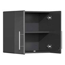 Ulti-MATE 2-Door Wall Garage Cabinet in Graphite Grey Metallic
