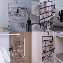 lemonadeus Jewelry Hooks Storage Hanging Organizer,Earring Holder Necklace