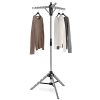 Yliquor Sturdy Coat Rack Stand Collapsible Portable Tripod Clothes Drying Rack