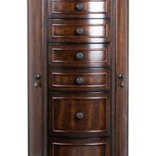 Hives and Honey Blair Jewelry Armoire, 39.5" x 19" x 13.75", Walnut