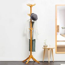 Chezaa Coat Rack Stand Entry-Way Hallway Tree Entryway Wooden Tree Stand