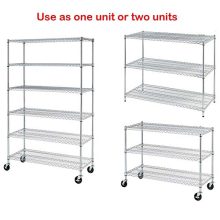 Meet perfect Commercial-Grade Heavy Duty 6-Tier NSF-Certified Metal Steel