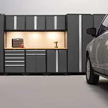 NewAge Products Pro 3.0 Gray 9 Piece Set, Garage Cabinets