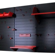Wall Control Pegboard Organizer 4 ft. Metal Pegboard Standard Tool Storage Kit