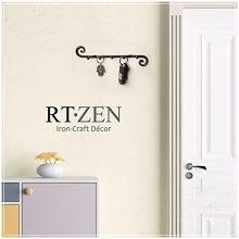 RTZEN 5 Hooks Swirls Decorative Rack for Hanging Home Organized