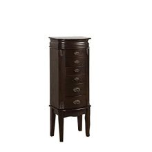 Powell Italian Influenced Transitional Espresso Jewelry Armoire