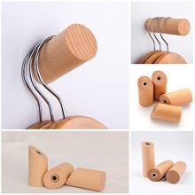 HomeDo Natural Wooden Coat Hooks Wall Mounted Vintage Single Organizer