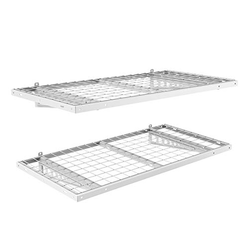 FLEXIMOUNTS 2-Pack 2x4ft 24-inch-by-48-inch Wall Shelf Garage Storage Rack