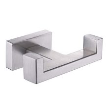 Double Towel Hook, Aomasi Stainless Steel Dual Robe Hook, Modern Kitchen Toilet