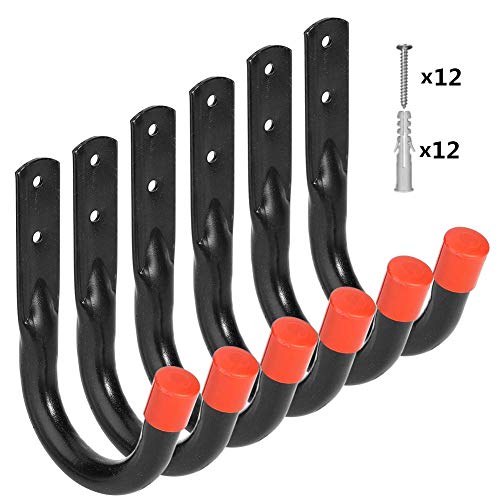 Wall Mount Utility Hooks Heavy Duty Steel Garage Storage Hanger Multi-Tools