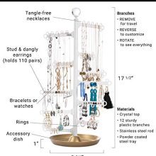 All Hung Up 12-Tier ~ Extra Capacity ~ Earrings (110 Pairs) Necklaces Rings