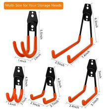 Garage Storage Utility Double Hooks, WOHOME 8-Pack Heavy Duty Wall Hooks
