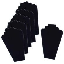 12.5" Black Velvet Jewelry Easel Display Stand Tower Rack for Home Bedroom (12)