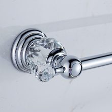 AUSWIND Polish Crystal Towel Bar 23-Inch Chrome Finish Wall Mount Towel Rack