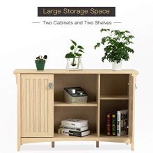 mecor Accent Storage Cabinet/TV Stand with 2 Doors and Shelves