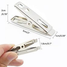 VIPbuy 60 PCS Strong Stainless Steel Clothes Pins Metal Laundry Pegs