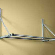 HyLoft Folding Storage TireLoft, 32 to 48 Inches Wide, Supports 300 Pounds, Silver