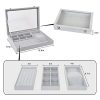 VIEFIN Stackable Jewelry Tray with Lid, Velvet Earring Drawer Insert Display