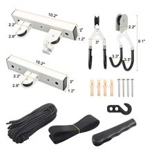 Barbella 3-Set Bike Lift Hoist for Garage Storage, Kayaking Pulley Rack Heavy Duty