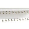 SANY DAYO HOME Jewelry Organizer with 30 Hooks and Cosmetics Shelf, 15 x 3 x 4 inches Wall Mounted Rustic Pine Wood Holder for Necklaces and Bracelets, Suitable for Kids and Adults (Retro White)