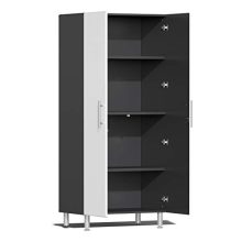 Ulti-MATE 3-Piece Tall Garage Cabinet Kit in Starfire White Metallic