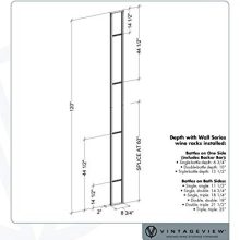 VintageView Wall Series Frame - Up to 162 Bottle Floating Wine Rack
