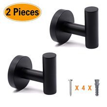 Topspeeder 2 Pcs Towel Hooks Coat/Robe Clothes Hooks,SUS Stainless Steel