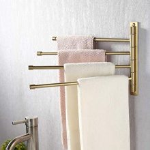 KES Swivel Towel Rack 13 Inch 4 Swing Arm Bathroom Towel Bar Wall Mounted