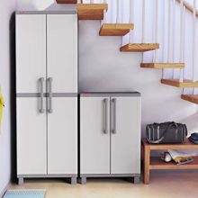 KETER Sparkle Garage Storage Cabinet with Doors and Shelves for Tool