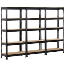 Yaheetech 3 PCS 5-Shelf Heavy Duty Shelving Units and Storage Shelves Rack