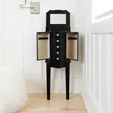 Hives & Honey Erin Jewelry Armoire with Mirror Wood Box Storage