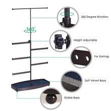 TomCare Jewelry Organizer Jewelry Tree Stand Bracelet & Necklace Holder