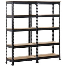 Yaheetech 2 Pack Shelving Units and Storage Shelves Heavy Duty Garage Shelving
