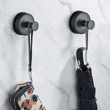 JOMOLA 2PCS Stainless Steel Bathroom Towel Hook Suction Cup Holder Utility