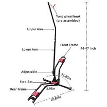JAPUSOON Bike Rack Upright Bike Storage Stand Adjustable Bicycle Carrier