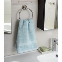 AmazonBasics Towel Ring, Satin Nickel