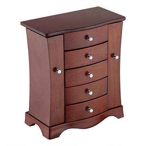 RR ROUND RICH DESIGN Jewelry Box - Made of Solid Wood