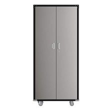 Heavy-Duty Metal Storage Cabinet - 4 Adjustable Shelves, 600 lbs Weight Capacity