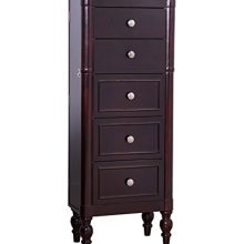 Hives & Honey Ella Espresso Jewelry Cabinet Armoire Box Storage Chest