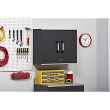 SystemBuild  Boss Wall Cabinet, Charcoal Gray