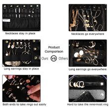 bagsmart Travel Hanging Jewelry Organizer Case Foldable Velvet Jewelry Roll