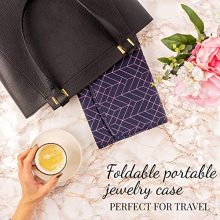 Travel Jewelry Organizer Foldable Hanging - Compact Portable Case Holder