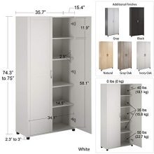 SystemBuild Callahan 36" Utility Storage Cabinet, Gray