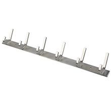WEBI Heavy Duty SUS Coat Bath Towel Hook Hanger Rail Bar with 6 Hooks