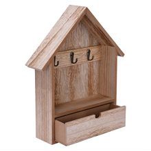 Wall Mount Entryway Key Holder Hooks, Key Hooks for Wall, Wooden Key Holder