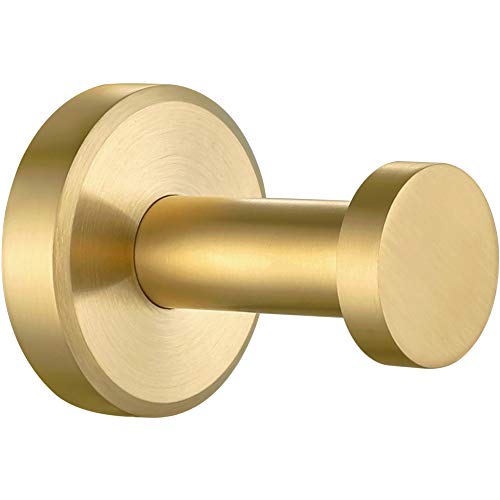 Bathroom Towel Hook, APLusee SUS 304 Stainless Steel Round Coat Robe Hanger