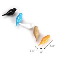 DesignSter Resin Bird Coat Hooks - Premium Creative Wall Mounted Birds