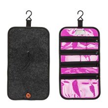 PACMAXI Travel Jewelry Organizer Roll for Necklace, Earrings, Rings, Bracelets